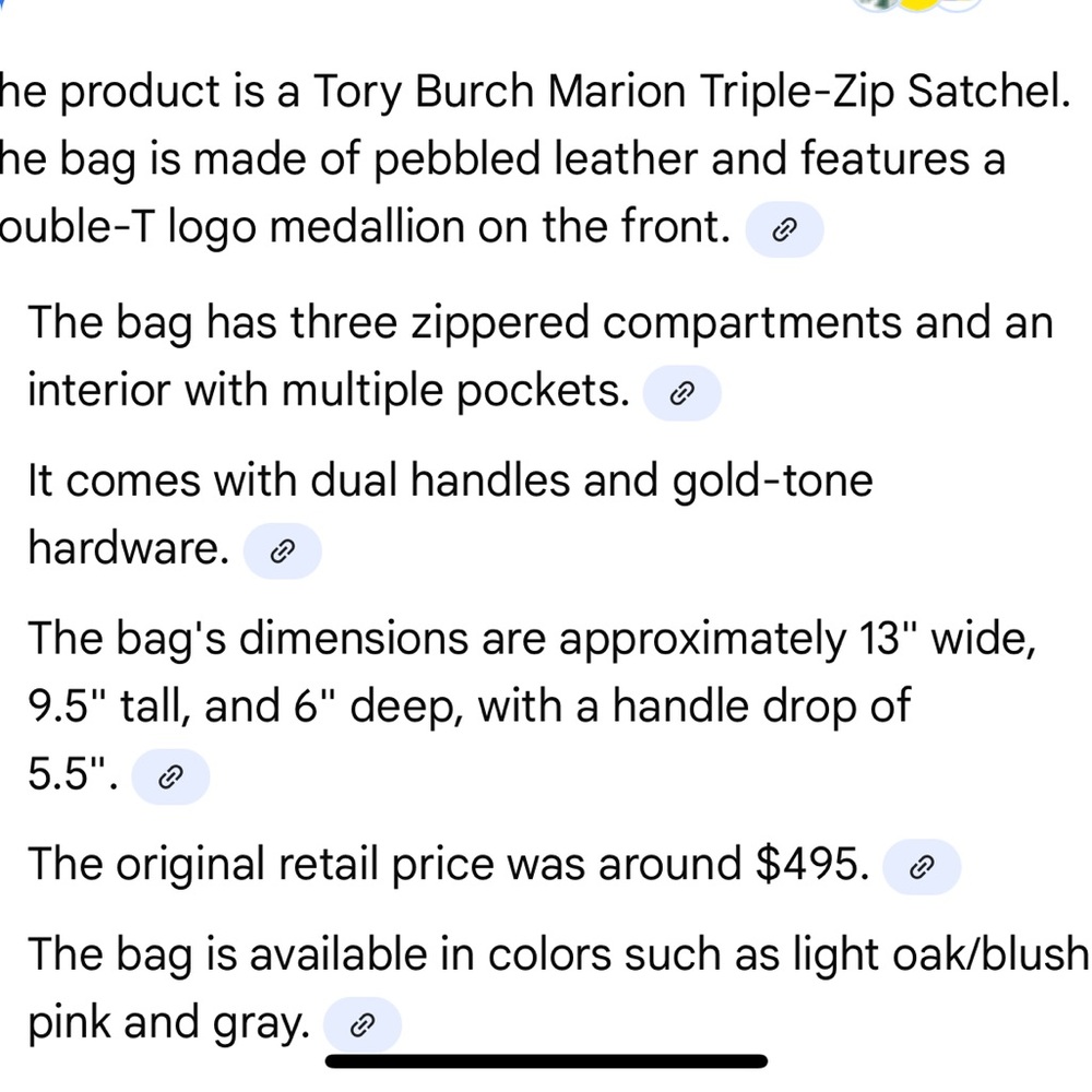 Tory Burch Gray Satchel Bag - Picture 9 of 9